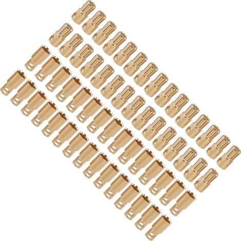 30 paires de connecteurs banane mâles et femelles plaqués or pour batteries industrielles, de modélisme et de radiocommande. (1/5)