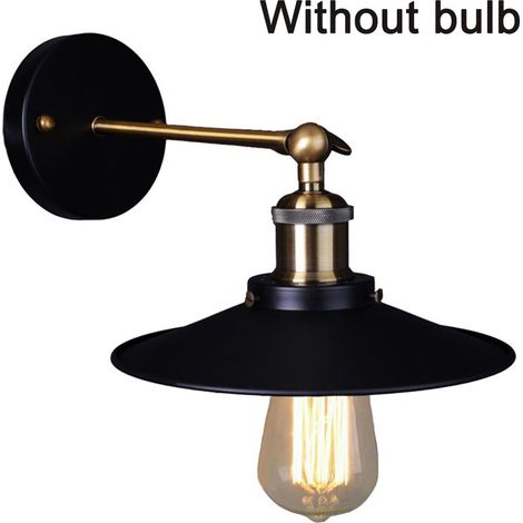 Applique Murale En Fer - Étanche - Réglable À 240° - Pour Extérieur Balcon Cour - Base E27 - 220 V - 1 Pièce (1/5)
