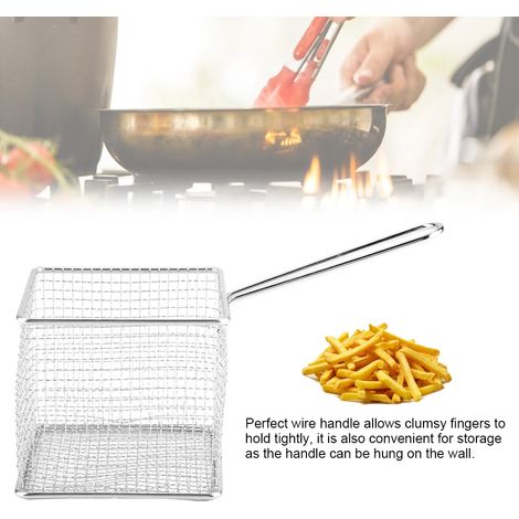 Mini paniers à frites en acier inoxydable, passoire de présentation alimentaire, outil de cuisson des pommes de terre (1/5)