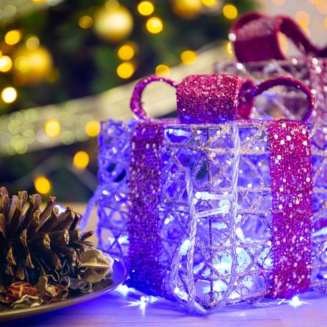 Ghirlanda Cavo LED per Esterni con Batteria 5m Blu