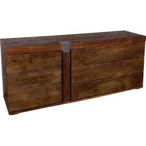 Buffet 180x45 Manguier laqué Brun AMSTERDAM 11