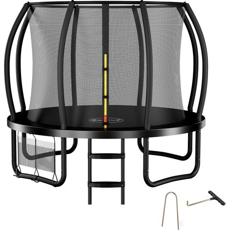 Zelsius Trampolin Schwarz Ø 305 cm für den Outdoor-Bereich, Trampolin Outdoor für maximal 150 kg (1/5)
