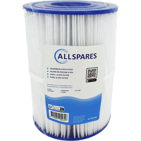 Filtro acqua AllSpares per spa/piscine, compatibile con Hayward StarClear CX250RE / C250 / C250EURO (Ø178x247mm)