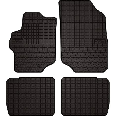 Alfombrillas de goma para Peugeot 407 coupé, sedán, station wagon (2004-2011) - negras, ajustables (1/5)