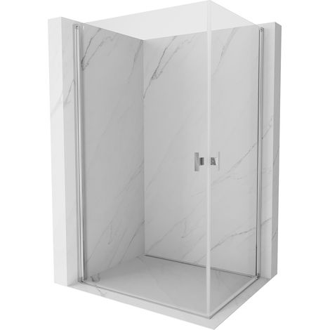Mexen Mist-B Duo Duschkabine drehbar 85 x 80 cm, transparent, chrom - 8A2-085-080-01-00 (1/5)
