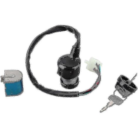 Compatible avec les modèles CFmoto CF188, CF500 et CF600 : contacteur d'allumage avec clés pour motos 500 cm³ et 600 cm³. (1/4)