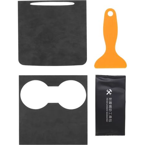 Film de protection pour console centrale (simili cuir PU) compatible avec Tesla Model 3/Y autocollant motif fibre de carbone accessoire de modification intérieure pour voiture (1/5)