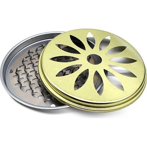 encens Furnace avec Couvercle, métal Coupe - Vent Mosquito Coil Rack, Moustique répulsif Rack pour Jardin à la Maison (1/5)
