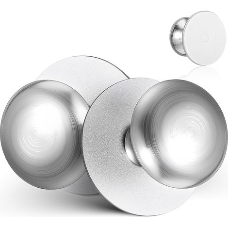 CCYKXALot de 2 Poignées à Ventouse Inoxydables Autocollantes pour Porte Verre, Petite Poignée Adhésive sans Perçage, Compatible Porte Coulissante D’armoire (1/5)
