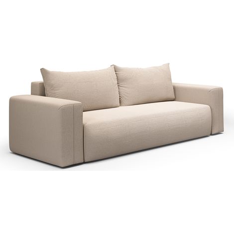 3-Sitzer-Sofa mit Bettkasten Bliss Beige