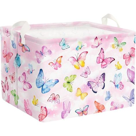 Panier Rangement Bébé Papillon Corbeilles À Linge Filles Femmes Pour Vêtements Boite De Rangement Jouets Pour Salle De Bain [CA129] (1/5)