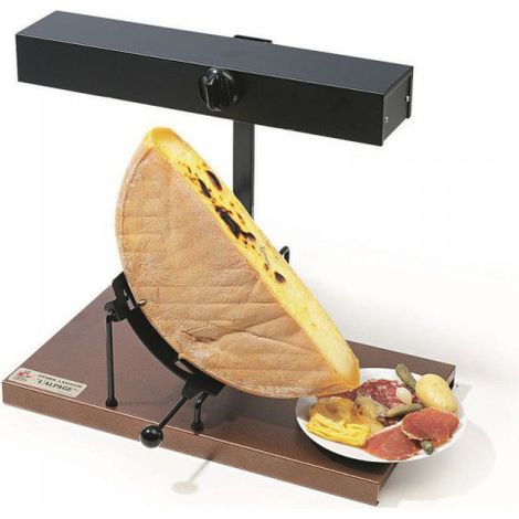 Appareil à raclette 6-8 personnes – Puissance 900W – Boîtier réglable en hauteur – Dimensions 265x530x400mm – Bron Coucke