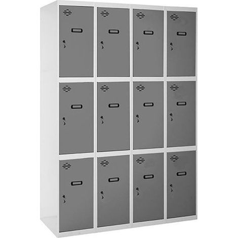 Taquilla 1800x1200x500 SIMONLOCKER PROFESIONAL 3 PUERTA 4/12 300(1200)BL/AN marca SIMONRACK