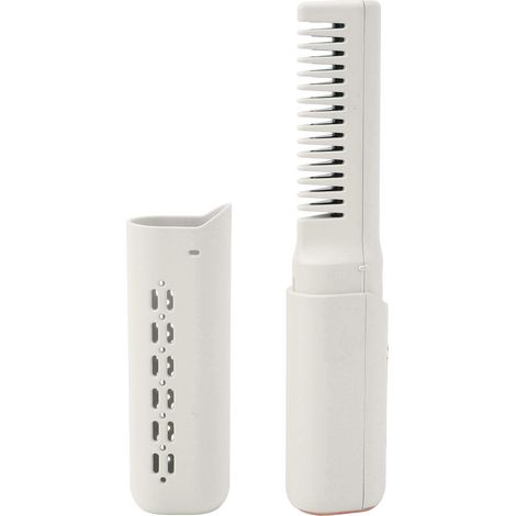 Mini lisseur rechargeable, 3 températures réglables, batterie 2000 mAh, anti-brûlure, port USB-C, sans fil, pour tous types de cheveux, couleur kaki. (1/5)