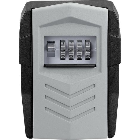 Coffre-fort haut de gamme avec extérieur noir et gris, en alliage d'aluminium (1/5)