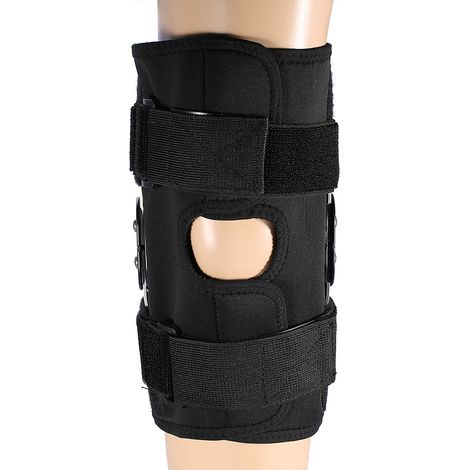 Genouillère réglable, coussinet de soutien, protection de jambe, manchons de compression, sangle de sécurité (L) (1/5)