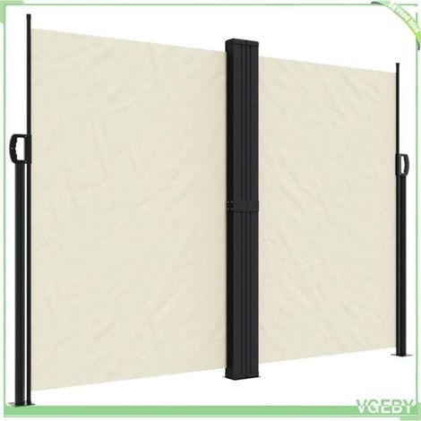 Auvent latéral rétractable - FAFEICY - 4004745 - Crème - 180x1000 cm - Anti-UV & étanche (1/5)