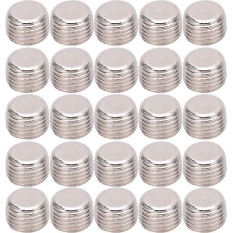 25 Pièces Bouchon de Tuyau à Tête Hexagonale Filetée en Fer pour Connecteur Pneumatique 1/4 331 Quincaillerie de Fixation (1/5)