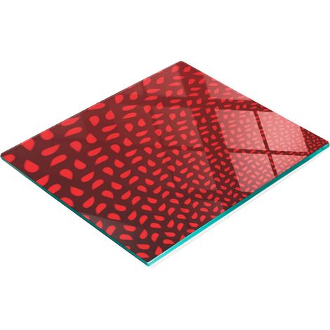 Tabla decorativa de cristal para servir aperitivos con p茅talos rojos, 60x52 cm (1/5)