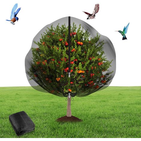 Filet de Protection Jardin 1 pièce Filets pour Jardin avec Cordon de Serrage et Fermeture éclair Maille Fine Arbre fruitier Noir 3 (1/4)