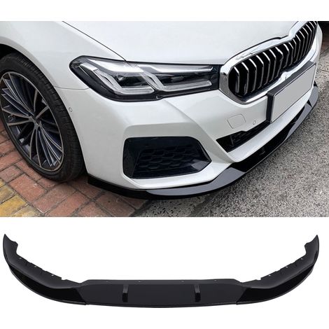 3-teiliger Frontstoßstangenspoiler für BMW 5er G30 G31 LCI M Sport 2021–2023 (ZST-391), Glanzschwarz, Übergröße (1/5)