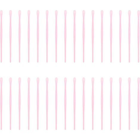 Lot de 100 cure-oreilles jetables et hygiéniques (couleur aléatoire)-8.00X0.35X0.20CM-Random Color (1/4)