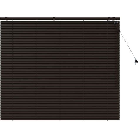 Persiana Veneciana Marrón Oscuro 150 x 130 cm 35 mm vidaXL