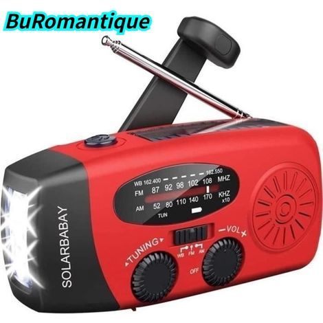 Solarradio – Solarbaby – AM/FM-Modell – 1200-mAh-Akku – LED-Taschenlampe – USB-Ladefunktion (1/4)