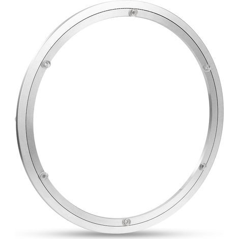 Drehteller aus Aluminiumlegierung, robustes Drehtablett, Lazy-Susan-Lager, leichtgängige Drehplatte für runde Esstische (16 Zoll) (1/5)