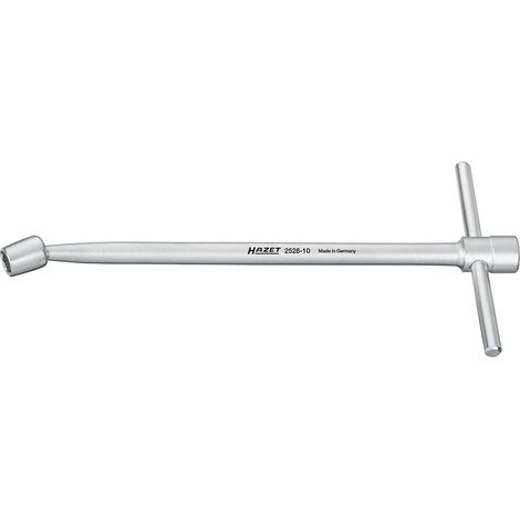 Hazet Clé à douille pour le carter à l'huile - Carré creux 10 mm (3/8 pouce) - Profil Traction à 6 pans extérieurs - Taille: 10 - Longueur totale: 250 mm - 2528-10