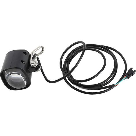 Phare de vélo 2 en 1 étanche 12 W 36-48 V avec avertisseur sonore puissant de 75 à 100 dB. (1/4)