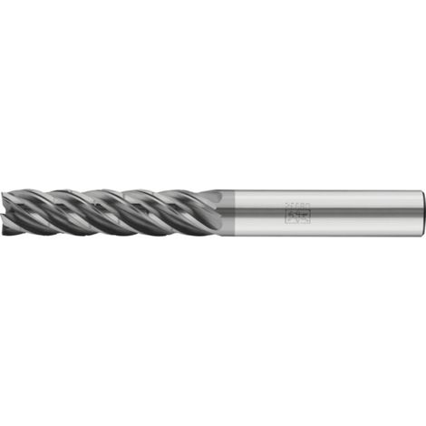 PFERD TOOLS Fraise VHM Ø25 mm, 5 dents, avec diviseur de copeaux, 4xDC, rayon 1 mm, revêtement AlCrN, tige HB, universelle