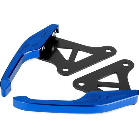 Kit Poignée de Selle Arrière Moto en Aluminium - Bleu