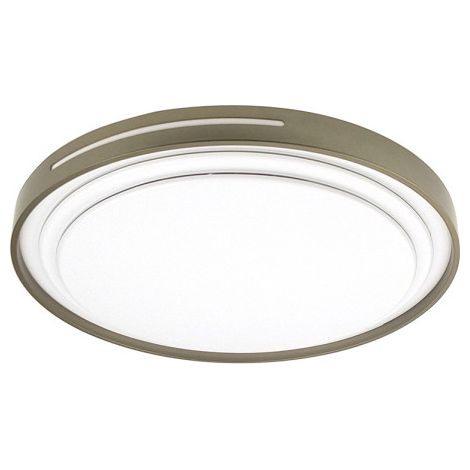 Plafón Argus 60 W blanco/cuero 5880 lm 49x49x8 cm mando regulable