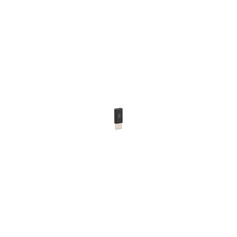 Adaptateur USB-C vers Micro USB, charge rapide, plug and play, noir (avec logo harpon).