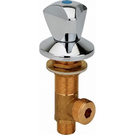Wasserhahn für Waschmaschine, auf dem Tisch