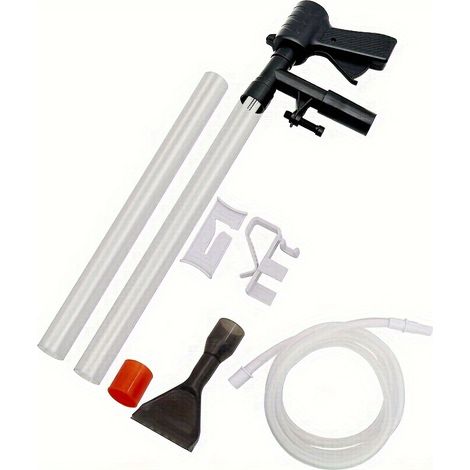 Nettoyeur de gravier pour aquarium, changeur d'eau rapide, nettoyeur de sable pour aquarium avec bouton-poussoir pneumatique (1/5)