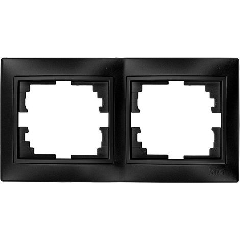 Marco horizontal para 2 elementos color grafito 154x81x10mm S.europa Solera Erp72ngu