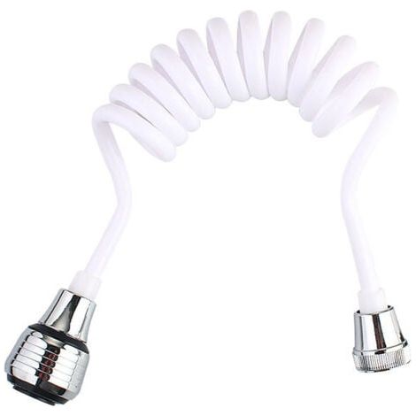Rallonge De Robinet, Pulvérisateur De Robinet D'évier Amovible, Robinet De Cuisine Domestique Allongé, Robinet d'eau Moussant Rétractable Portable, Tête De Robinet D'évier(Blanc) (1/5)