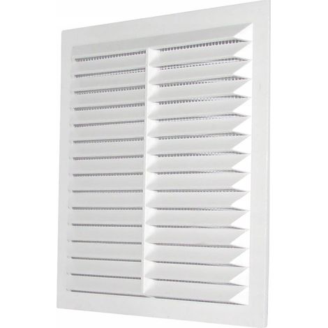 Dospel Grille de ventilation 140x140 mm - Blanche - Design moderne - Montage facile (1/2)