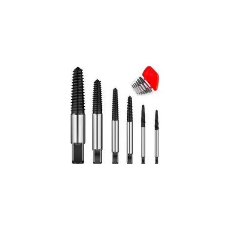BARKBUSTERS Pièces Extracteur de Vis Cassée, Tourne a Gauche Extracteurs de Boulon, Tournevis à Gauche, Jeu D'extracteurs de Vis Goujons de 4-25mm pour Desserrer et Enlever les Vis Bloquées ou Cassées (1/5)