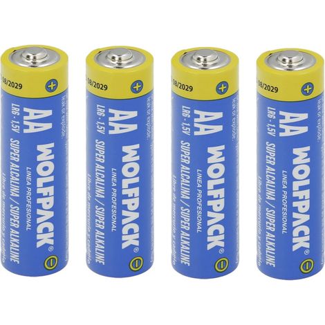Batteria alcalina AA LR-6 (confezione blister da 4 pezzi)