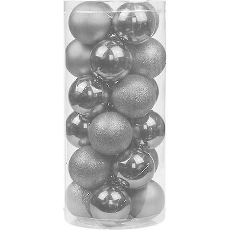 24 adornos navideños irrompibles de 6 cm para árbol de Navidad y bodas. (1/5)