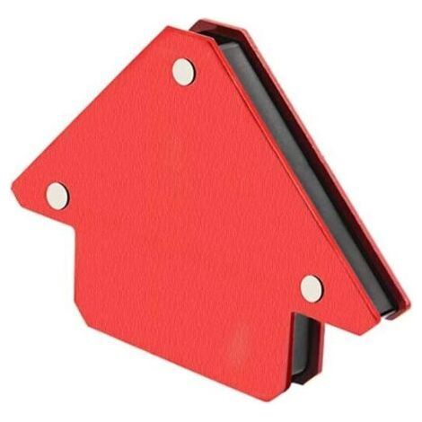 Staffa angolare magnetica per saldatura con angoli di 45°, 90° e 135° - 25BL/11KG (Rosso) (1/4)