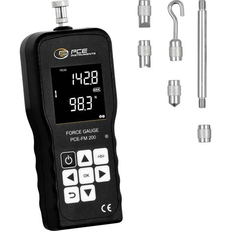 PCE Instruments PCE-FM 200 Dinamometro di fabbrica senza certificato (1/5)