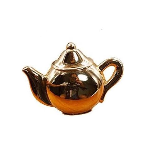 Tiradores KZQ para muebles de cocina y dormitorio, pomos de puerta, tiradores de un solo orificio para armarios, muebles de cocina, cajones y cómodas. Incluye tornillo (1, dorado). (1/4)