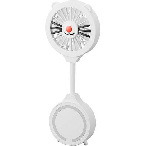 Tragbarer Faltventilator mit magnetischer Befestigung für Schreibtisch, mobiles Gaming, Gesichtskühlung und Wärmeableitung (1/5)
