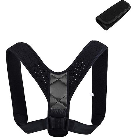 Correcteur de posture ajustable pour hommes et femmes - Ceinture de soutien pour le haut du dos et les épaules - Soulagement des douleurs et correction de la posture - Taille M (Tour de poitrine) (1/5)