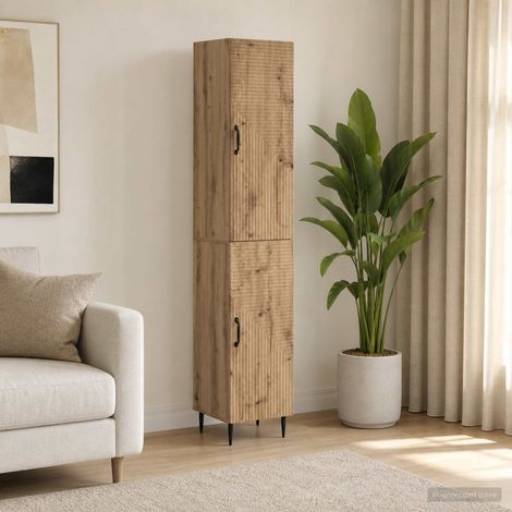 vidaXL Schrankset 2 Stk. Artisan-Eiche Holzwerkstoff (1/5)