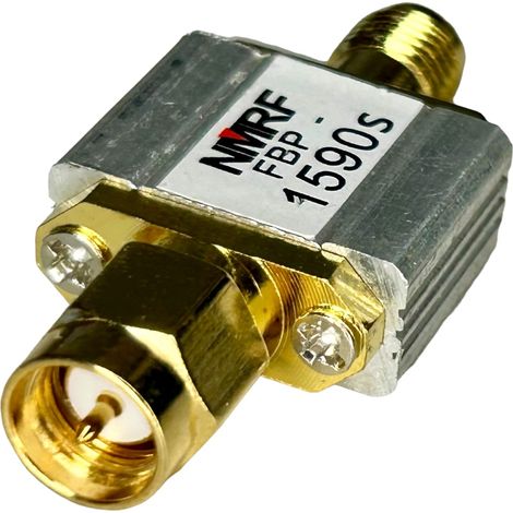 Filtro passa-banda GPS L1 a 1590 MHz con connettore/presa SMA. (1/4)